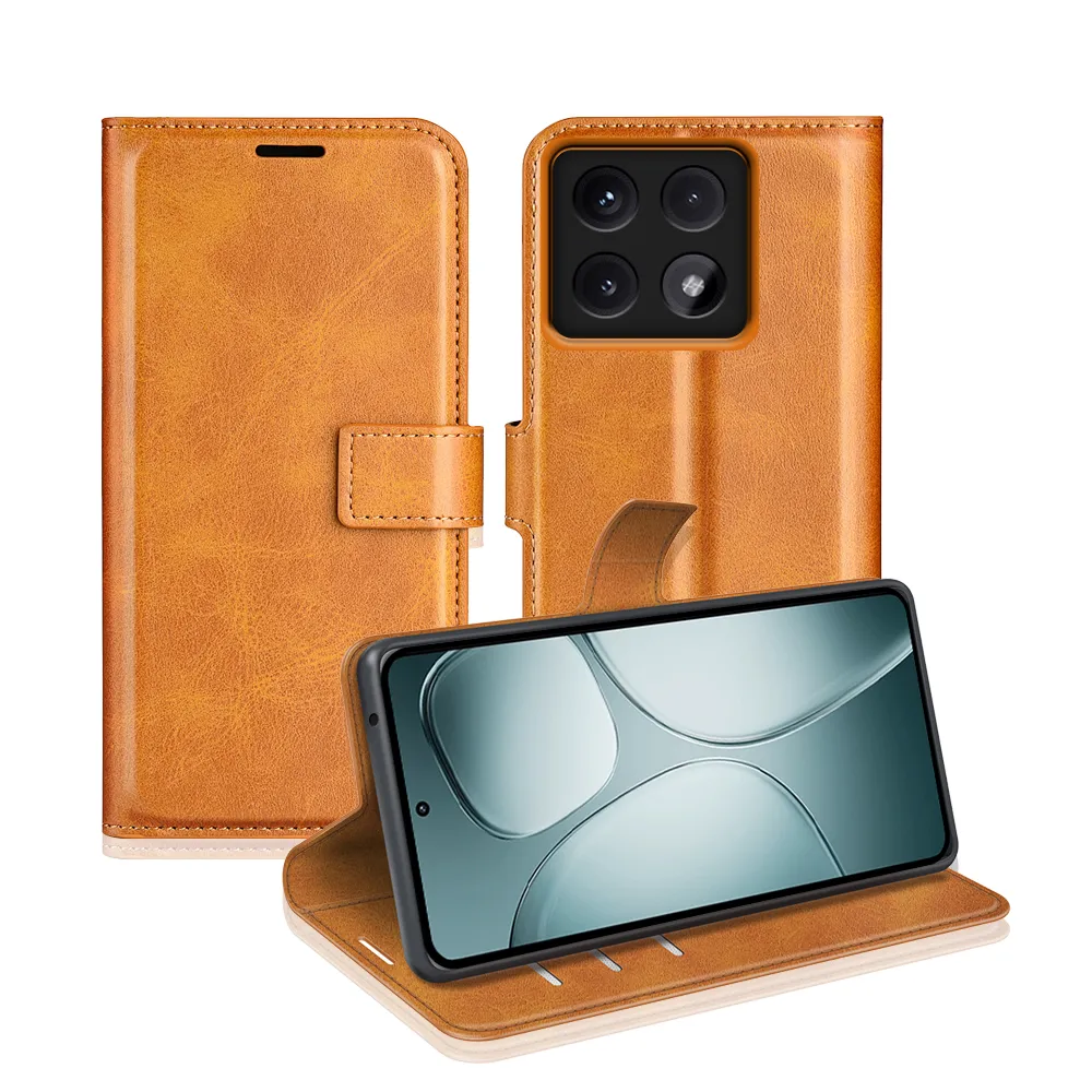Xiaomi 14T Drop-proof Magnetic Clasp Wallet Stand Case Well-protected PU Leather+TPU Interior Flip Cover