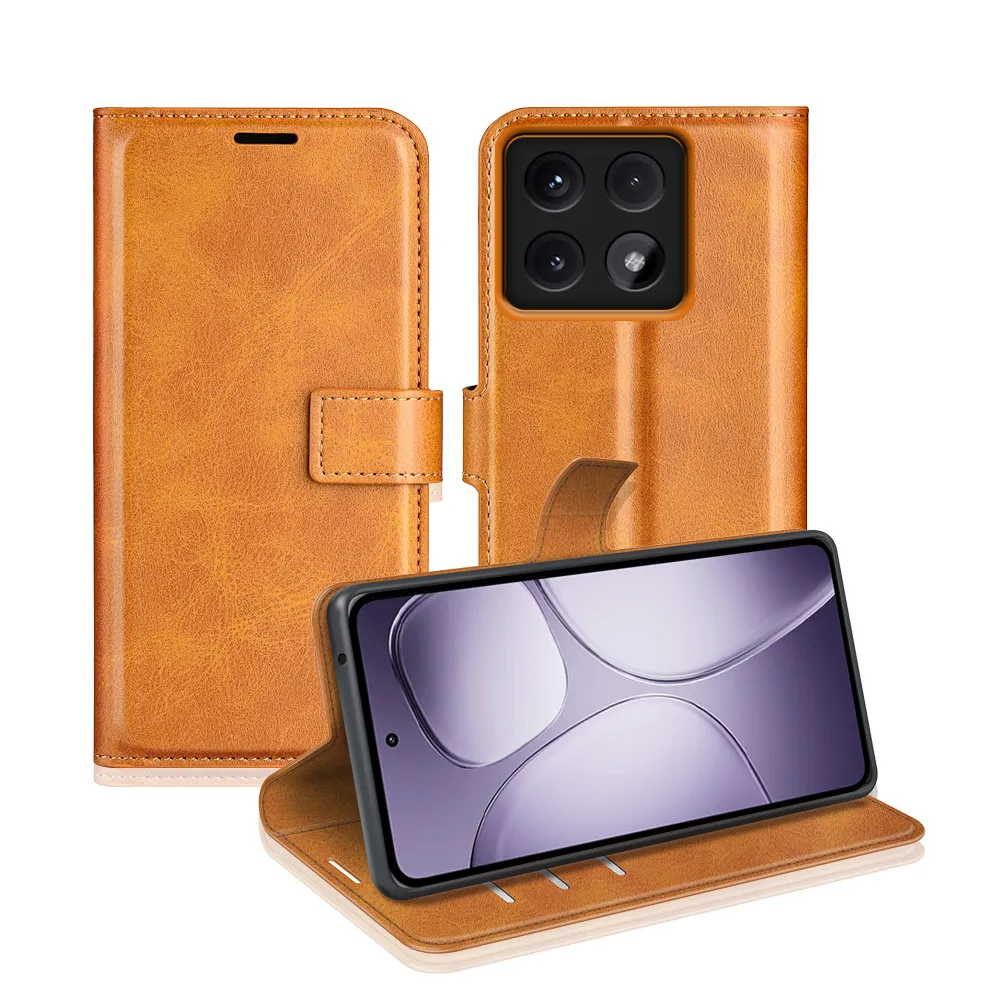 Xiaomi 14T Pro Drop-proof Magnetic Clasp Wallet Stand Case Well-protected PU Leather+TPU Interior Flip Cover